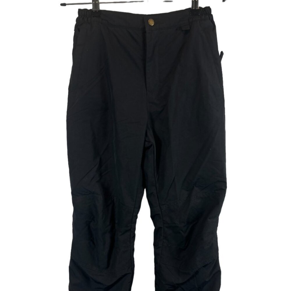 Lands' End Youth Boys Girls 14 Black Grow-a-longs Winter Snow Pants